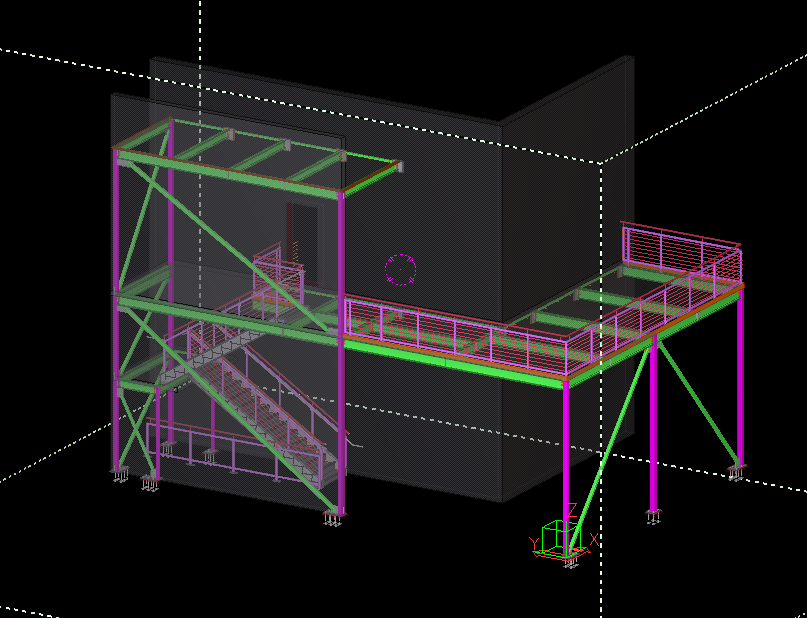Elevated platform and stair system
