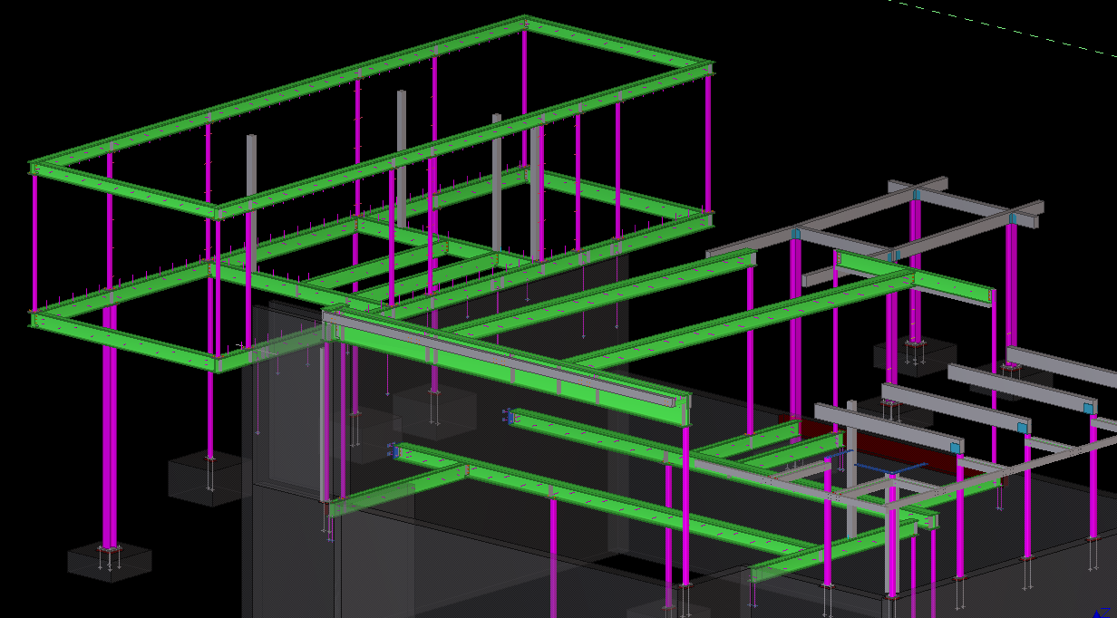 Steel framing layout